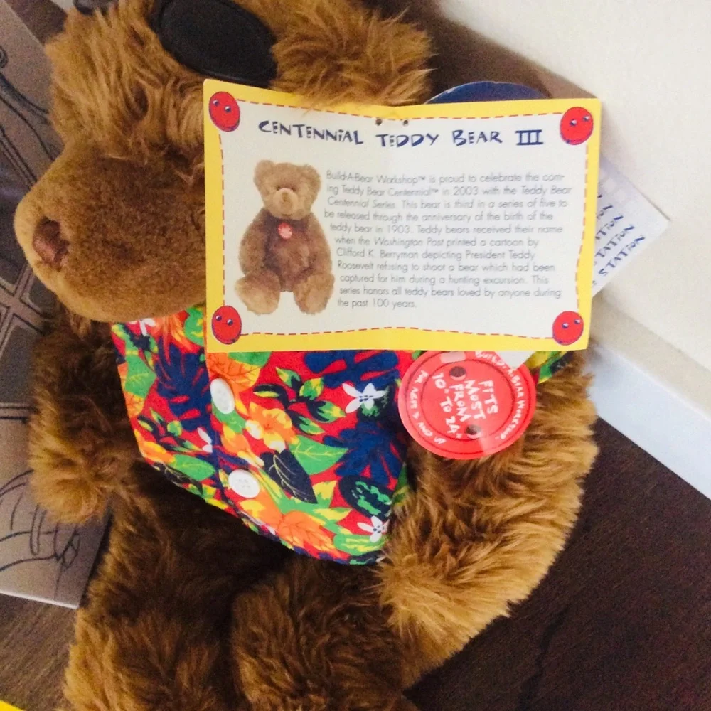 New Vintage Build A Bear Centennial Teddy Bear III Limited Edition